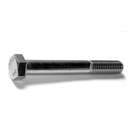 Midwest Fastener 18-8, 1/2"-13 Hex Head Cap Screw, Plain Stainless Steel, 4 in L, 10 PK 50571